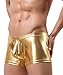 Produktbild niceprice Herren Boxershorts Leder Optik Metallic Farbe Gold Glänzend (M)