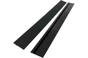 Durdiiy Kitchen Silicone Stove Gap Covers 21 Inch Stove Worktop Edging Strip 2 Pack Heat-Resistant Gap Filler Seals Gaps Between Stovetop and Counter Easy Clean Black New Apartment Gift