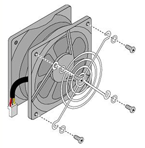 (zwei Verpackungs)Usb Lüfter Ventilatoren fan lange Lebensdauer Dual-Kugellager-Fan für PC, TV-BOX (USB 5V, 40X40X10mm) - 6