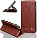 Produktbild Wallet Hülle Für Apple iPhone 7 Hülle Leder [Braun2] Muster Tasche Flip Case ISENPENK,Bookstyle Case Handyhülle Lederhülle 3-in-1 Geldbörse Tasche,Schutzhülle Mit Ständer Standfunktion Tasche Credit Card Slots