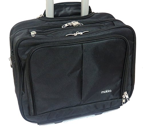 15.6″ Laptop Trolley Koffer Reisekoffer Handgepäck mit Notebookfach Vortasche - 3