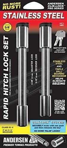 Andersen HitchesStainless Steel Lock Set for Rapid Hitch Only (3492)