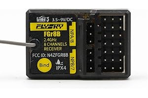 CARUNER FGr8B 2,4 GHz 8-Kanal-Empfänger PWM/PPM/i-Bus-Ausgang AFHDS3 3,5–9 V für RC Auto Boot Transmitter für Flysky PL18 NB4 NB4 Lite NB4 PRO Fernbedienung