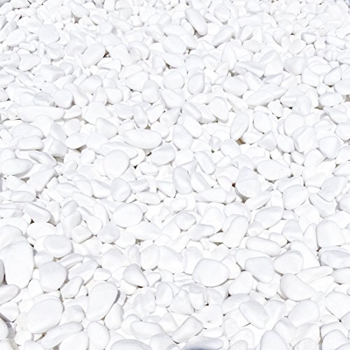 Marmorkies SNOW rein weiß schneeweißer Garten Kies Warenprobe (15/28 mm 950g) - 3