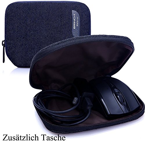 BRINCH leicht universal Gewebe wasserdichtes Anti-reißen Laptop Schutzhülle Aktentasche Handtasche/ Laptop Messenger Bag, Ultra Schutz mit weichem Schaum für 15 – 15,6 Zoll Laptop / Macbook / Notebook / Tablet / Ultrabook Computers(Apple / Acer / Asus / Dell / Fujitsu / Lenovo / HP / Samsung ) mit Fronttasche, zwei Rückentaschen & Griffe und Zubehör Tasche,Jean Blau - 7