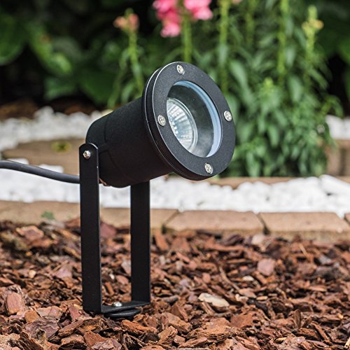 Gartenstrahler in Schwarz – Gartenbeleuchtung – Terrassenbeleuchtung – Gartenspot – Teichbeleuchtung – Wegelicht für gemütliche Abende im Freien - 6