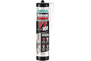 Rubson FT 101 Ton Pierre, Mastic polymère de haute qualité pour joints, fissures, collages, Mastic étanche pour intérieur & extérieur, Mastic multi-matériaux, cartouche 280 ml