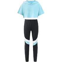 Ensemble Sport Fille DPois - Haut Tank Top Et Short Danse - 90% Polyester 10% Élasthanne - Taille 3-16 Ans