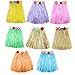 Produktbild JZK 8 Mehrfarbig Hawaii - Rock Hawaii Party Kostüm Set Hula Rock, Mädchen Frauen Zubehör für Hula Luau Party