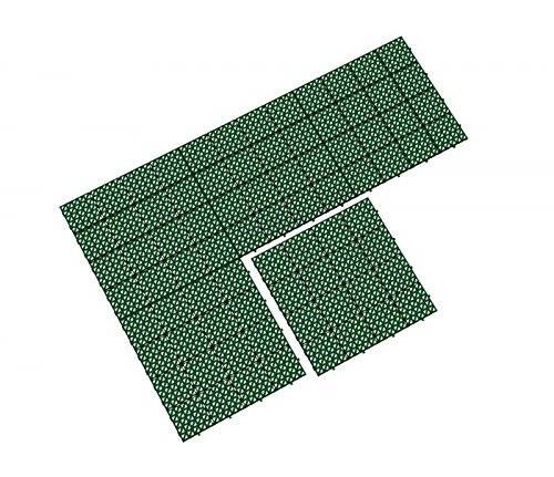 ALTADirekt Bodengitter Bodenfliese Rasenfliese Bodenrost Kunststoff 333mm x 333mm x 10,5mm (Grün) - 3