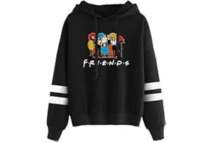 PANOZON Sudadera Friends Serie para Mujer Chaqueta Deportiva con Capucha Mangas Largas Estilo Casual Adolescentes