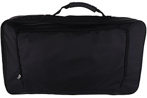 FLAMEER Big Storage Guitar Effect Pedal Board Case Gig Bag Carry Bag for Guitar Replacement Parts Black