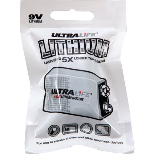 Preisvergleich Produktbild Ultralife U9VL-JPFP6 Long-Life 9V Lithium Battery by Ultralife