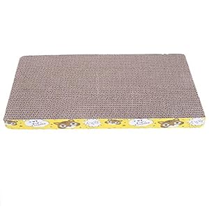 Everpert corrugado gato rascador tabla de doble cara Pad Mat garras cuidado juguete educativo