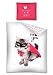 Produktbild Bettwäsche Set SuperCat Katze Wendebettwäsche in Rot/Weiß aus 100% Baumwolle Größe: 140x200 cm, 70x80 cm