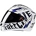 Steelbird Matt finish Helmet SBA-1 Free Live with Plain Visor (M-580MM, White with Blue) RS.1690.00