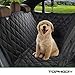 Produktbild HOMEOW Hundedecke für Auto Rückbank, Komplettschutz Autoschondecke Kofferraumschutz für Haustiere, Wasserfeste Hundeschutzdecke Autoschutzdecke, Rutschfest für alle Automodell - 57"x53"