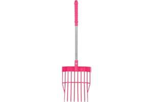 Red Gorilla Tidee Children's Bedding Fork Pink Small Compact Mini Pitchfork Lightweight Child's Manure Fork Stable Garden Compost 30cm