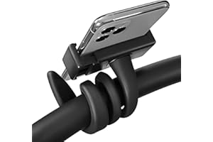 GGUFAY Supporto per Telefono Passeggino, con Impugnatura per Braccio Antiscivolo Lega Morbida Morsetto per Telefono,Flessibile Porta Cellulare per Passeggino per Passeggino Scrivania