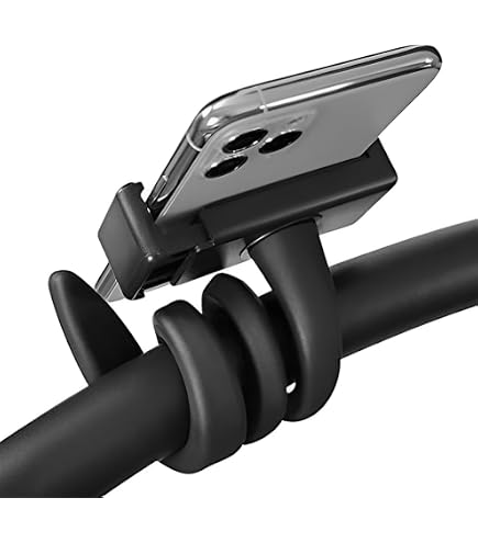 Support Téléphone Poussette Flexible Antidérapant - Bras Alliage Souple Pour Portable, GoPro, Guidon Vélo & Bureau
