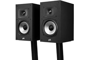 POLK AUDIO MXT20BK MXT20BKor XT20 Boekenplank Luidsprekers met Hoge Resolutie, Boekenplank Speakers met Hi-Res Gecertificeerde Prestaties, Dolby Atmos-gecertificeerd en DTS:X-compatibel MXT20BK- Zwart