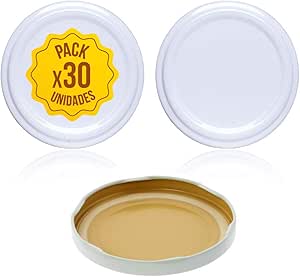 NOLITOY Metalldeckel Für Einmachgläser 24 Stück | Mit Münzschlitz - Sparbüchsen Deckel Weißblech