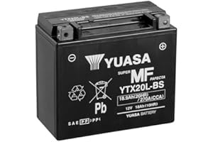Batteria moto Yuasa SLA YTX20L-BS AGM - Senza manutenzione - 12 V 18 Ah - Dimensioni: 175 x 87 x 155 mm compatibile con HARLEY-DAVIDSON Fat Boy Special 1584 2011-