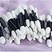 niceEshop(TM) 50Pcs Double Ended Sponge Brush EyeShadow Eyeliner Makeup Applicator Tools Black