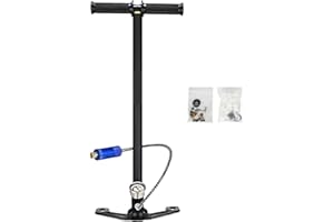 GERRIT Mini bombola subacquea Pompa ad alta pressione in acciaio inossidabile, 30MPA Pompa a mano pieghevole raffreddata ad olio raffreddata ad acqua a tre stadi for esplorazione subacquea Salvataggio di eme