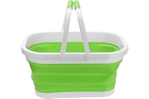 FGYZYP Évier de camping pliable pour laver la vaisselle, panier de pique-nique pliable, léger et portable avec poignée robuste pour extérieur, intérieur, cuisine, camping-car, camping randonnée