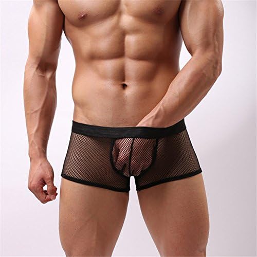 Men are Four Corner Low Waist Underwear Transparent Flat Ice Silk Yarn Breathable Underwear ,Xxl Youth.