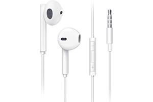 Aimoh Auriculares In Ear con Cable y Microfono, HiFi Estéreo Cancelación Ruido Auriculares, Auriculares con Cable compatibles con una Variedad de Dispositivos de 3,5 mm