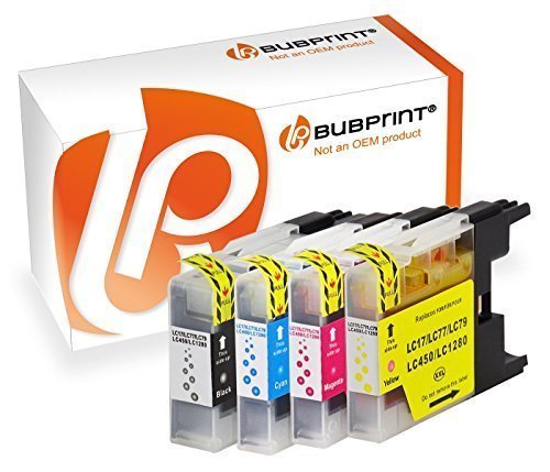 Bubprint® 4 Druckerpatronen kompatibel für Brother LC-1280 LC1280 XL MFC-J5910DW, MFC-J6510DW, MFC-J6710DW, MFC-J6910DW