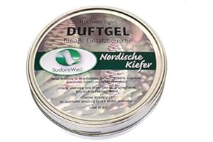 SudoreWell Duftgel 'Nordische Kiefer' für Sauna, Infrarotkabine und Badezimmer, 80g Dose