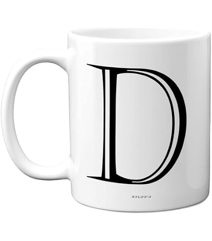 Tazza con lettera F, personalizzabile con lettera F, regalo