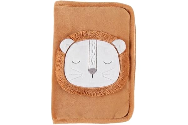 Noukie's - Protège Carnet de Santé Babou & Kendi - Veloudoux, caramel - Fermeture éclair et poche plastifiée – Cadeau naissance