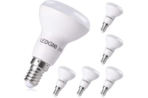 LEDGLE [Lot de 6] Ampoules LED E14 6W 500 Lumens Equivalent à Ampoule Incandescente de 50W 3000K-Blanc Chaud