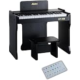 Midex CP-360BK Ahşap &Ccedil;ocuk Piyanosu Pilli 37 Tuşlu Ger&ccedil;ek Piyano Tuşları