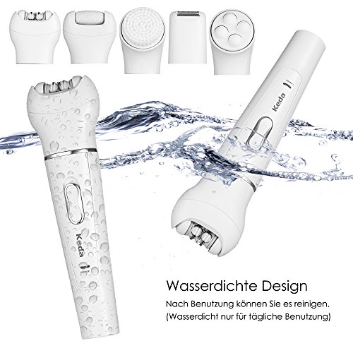 Yivans KD-199 (2017) Epilierer 5-in-1 Elektrisches Damenrasierer Pediküre Gesichtsreinigungsbürste - 2