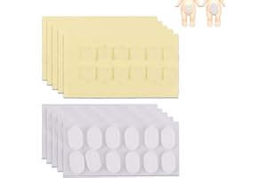 BOXOB 120 Pièces Ruban Adhésif pour Sonny Angel Hipper, Colle Double Face Pâte Adhésive Autocollants Transparents et Sécurisés pour Mini-Figurines Décoration DIY Amovibles et Sans Résidus