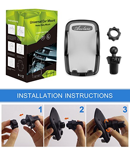 Supporto Smartphone Auto AvolareÂ® Universale Porta Air Vent Design Clip Supporto Telefono Cellulare Holder Bocchetta Aria Telefono Auto 360Â°Rotazione per iPhone 6 6S 5S 5C 6S Plus 7 7 Plus Samsung Galaxy S7 S7 edge S5 a5 S6 edge Huawei LG Sony Motorola GPS ecc