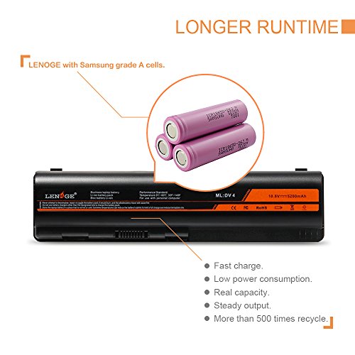 LENOGE Hochleistung Neu Akku Li-ion Ersatz Laptop Batterie Für HP Pavilion DV4 DV4-1000, DV4-2000, DV5 DV5-1000, DV6 DV6-1000, DV6-2000 Serie, geeignet für 484170-001 HSTNN-LB72 - 6