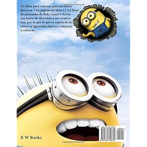 Minions libro de colorear: Un libro para colorear para los niños  preciosa. Una página del libro 63 A4 lleno  de payasadas de Bob, Stuart y Kevin  c