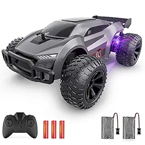 EpochAir Remote Control Car - 2.4GHz High Speed RC Cars ,Offroad Hobby RC Racing Car with 2 Rechargeable Batteries and LED Lights,Electric Toy Car Gift for 3 4 5 6 7 8 Year Old Boys Girls Kids