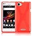 Produktbild Cadorabo Hülle für Sony Xperia L Hülle in Inferno Rot Handyhülle aus flexiblem TPU Silikon im X-Line Design Silikonhülle Schutzhülle Soft Back Cover Case Bumper Inferno-Rot