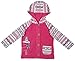 Girls Baby Reindeer Applique Pink Fleece Hooded Jacket Top sizes from Newborn to 18 Months