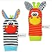 YISET Infant Baby Soft Toy Wrist Rattles Socks Developmental Sozzy-hot 4pcs