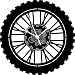Produktbild AIYOUBU   - Lp 33Rpm Lp Vinyl Wanduhr Geschenkidee handgemacht für Racing Carreras Enduro Motocross Racing