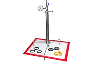 Bonxrdun 90G Closed Loop Extractor Stainless Steel Vacuum Tube Kit with Tripod for Plant Purification and Extraction, Laboratory Extraction Tanks