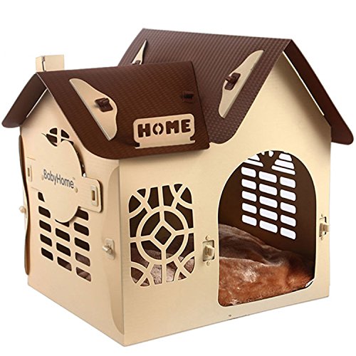 Preisvergleich Produktbild Haustier-Plastikkabine-Katze-Käfig-H... Bett-haltbares Ventilativer und einfach zu säubern